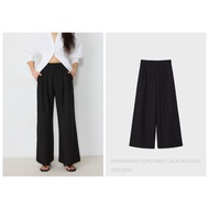 STRADIVARIUS High Waist Pants WIDE-LEG Style Work Wear SUPER ADJUSTABLE TROUSERS (A3106)