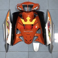 ชุดสี เฟรม ฮอนด้า เวฟ 100s  Honda wave 100 S  wave 100s รถปี2005 ครบชุดทั้งคัน 10 ชิ้น  โทนสีส้ม ติด