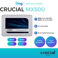 Crucial MX500 SSD│SATA 2.5” Internal SSD Solid State Drives│[250GB/500GB/1TB/2TB]│[R:560mb/s W:510mb