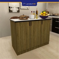 [SIAP PASANG] PerabotKINI 4ft Kitchen Island Table with Storage (KI1200) Melamine | Meja Island | 岛台