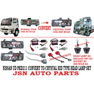 HID BALLAST SET WITH HEAD LAMP SUITABLE FOR NISSAN UD TRUCK PKD214 MK211 CRYSTAL TYPE (MODIFY TYPE) LORRY TRUCK AKSESORI