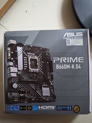 Intel 12600Kf + ASUS PRIME B660M-K D4 主機板 套裝
