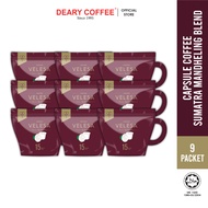 VELESA Capsule Coffee Sumatra Mandheling Blend (Bundle of 9) [5g x 15 Capsules x 9 Pack] Rasa Padu &