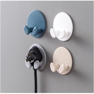 Wall Hook Without Drilling Strong Adhesion For Storing Power Plugs And Wires.