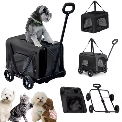 Pet Stroller for Small Dogs,Foldable Dog Stroller,Pet Carrier for Small Pets Dogs and Cats,Breathabl