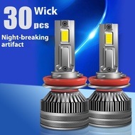 Super Bright White Light 30W LED Car Headlight H7 Bulb H4 Bulb H1 LED Bulb H11 Fog Light 9005 HB4