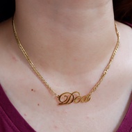 Kalumgnamaku - Dragon Scale Chain Name Necklace - CD Necklace