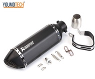 ท่อไอเสียรถจักรยานยนต์ท่อไอเสียท่อท้ายท่อ Akrapovic Muffler Pipe Universal สำหรับ Yamaha MT-15 R15 MT-03 Exciter 150 Finn 115 Jupiter Spark SONIC Forza 350 Benelli BN600 Benelli bb600i leoncino 500 Scoopy i Wave 110l ฯลฯ