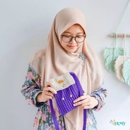 Purple Vanilla Mini Bag Knitted Bag by Ermy