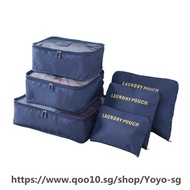 6PCS/Set Travel Case Clothes Tidy Storage Bag Box Luggage Suitcase Pouch Bra Cosmetics Underwear Wat