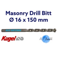 MATA KUGEL CONCRETE DRILL BIT - WALL Ø 16 X 150 MM | MASONRY DRILL BIT 16mm