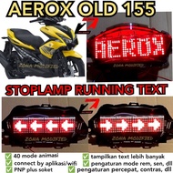 Stoplamp Running Text Animation Aerox 155 Old 51 Mode LED Rear Brake Light Modification Motorcycle V