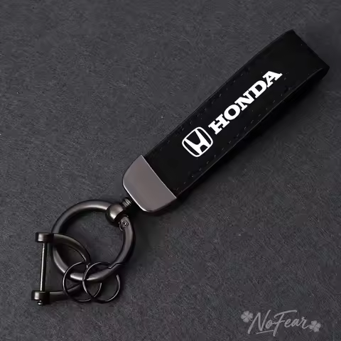 Car Styling Keychain Chain Leather Keyring Key Holder For Honda Civic Fk7 Fit Fk2 Mugen Fk8 Type R A