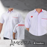 baju marketing sales Honda putih/kemeja sales honda