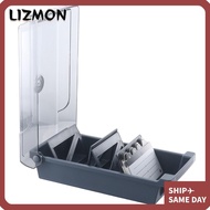 LIZMON Organizer, Plastic Black Business Card Holder, Gadget Credit Card Holder Office