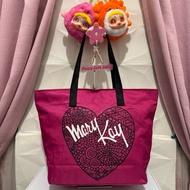 Mary kay tote bag. pink nylon tote bag made in korea preloved