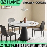 【可伸縮餐枱】【包送貨】 （Free delivery）可伸縮 圓枱 折疊枱 方枱 輕奢岩板可伸縮餐桌 餐枱  餐椅 食飯枱 枱凳組合 桌椅組合 飯枱 桌子 dinner table