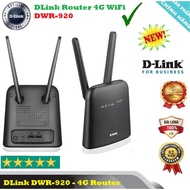 Wifi Router Using 4G Sim Router DLink DWR-920 With Extra Lan Port, Two Antennas, Genuine New Product