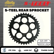 S-TEEL REAR SPROCKET | DUCATI｜525-39T / 42T /45T｜C45 STEEL｜POWDER COATED｜2099THF(C)