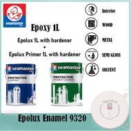 Seamaster Epolux Flooring Paint + Epolux Primer Set 1L with Hardener | Flooring Epoxy Paint | Solven