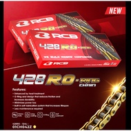 RCB GOLD 428 RO SERIES O-RING DRIVE CHAIN (124L)-100% ORIGINAL BY RCB