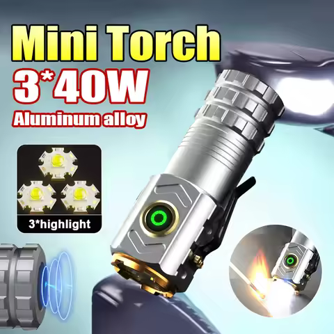 Best Selling Mini Flashlight 18500 Ultra Powerful Torch 3000lumen Flashlight High Power Led Flashlig