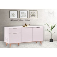 M Furniture Concept,Console Table,READY STOCK,Drawer Cabinet , Multipurpose Cabinet , Solid Wood leg Cabinet