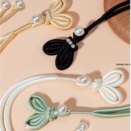 Cheongsam Buckle Hand-woven Rabbit Ear Winding Long-tailed Braid Cloth Buckle Tang Suit Hanfu Chines
