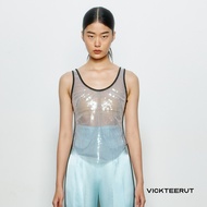VICKTEERUT (ราคาปกติ 6550 -.) Sequinned Tank Top เสื้อกล้ามปักเลื่อม