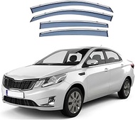 QILING 4 Pcs Car Window Wind Deflectors for KIA K2 Sedan MK3-QB 2011-2014 2015 2016, Front and Rear 