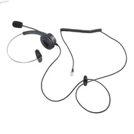 GB 4-Pin RJ11 Monaural Corded Operator Call Center Telephone Headset Headphone BK