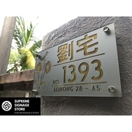 No Rumah Eksklusif/No Rumah/No Rumah Hipster/No Rumah Budget/House Number/House Plate Number