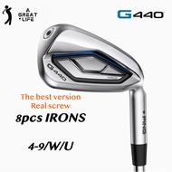 The Highest Version 8PCS 2025 PING G440 New Golf Club Men's Irons Graphite/Steel Shaft S/SR/R Flex H