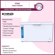 KHIND Chest Freezer (400L) FZ400