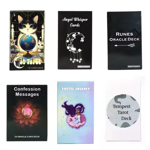 800styles Cat Tempest Tarot Cards Runes Oracle Angel Whisper Cards board games
