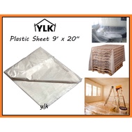 YLK【9Ft x 20Ft】Plastic Sheet / Floor Plastic Sheet / MULTIPURPOST PLASTIC SHEET