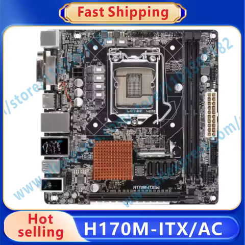 H170M-ITX/AC H170 Motherboard LGA 1151 Mini-ITX DDR4 32GB PCI-E 3.0 USB3.0 NEW