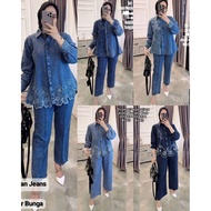 Setelan baham soft jeans premium
