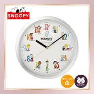 (RHYTHM) SNOOPY Clock character, analogue, silver