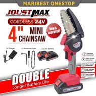 JoustMax 24V Mini Chainsaw Cordless Rechargeable Battery Replacement Lithium-Ion Battery