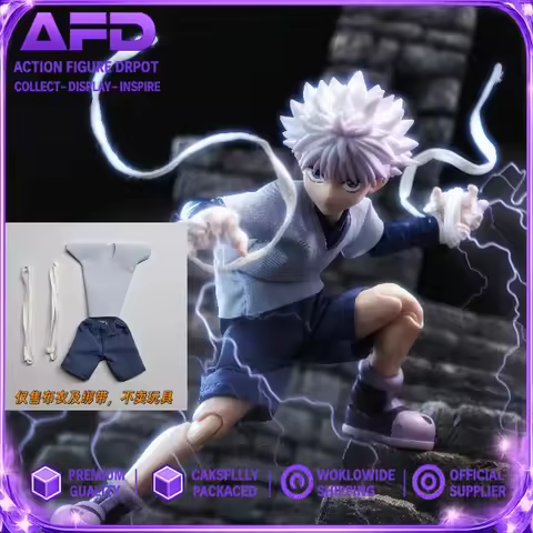 In Stock Shf Full-time Hunter Killua Qiya Beats The Enemy's Clothes Movable Cloth