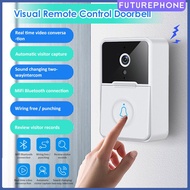 Doorbell With Camera Wifi Doorbell Hd Smart Night Vision Wireless Intercom Doorhole Remote Video Rechargeable Automatic Switchable Permanent Cloud Storage Waterproof future