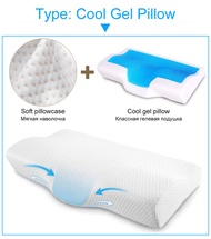 Orthopedic Memory Foam Pillow 50x30cm60x35cm Slow Rebound Soft Ice-cool Gel Pillow Cervical Vertebra