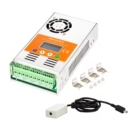60A48V-V125 with Wifi Cloud Box MakeSkyBlue 60A 48V MPPT Solar Charge Controller for Li-NMC LifePO4 