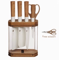 Omocha - (Cate Maker) Kitchen knife set เซทมีดทำครัวสีขาวเคลือบเซรามิก เซทมีด