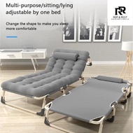 R&R Adjustable Folding Bed heavy duty office/outdoor folding bed with foam single bed Portable bed