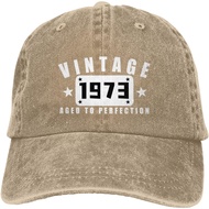 50th Birthday Gifts for Men Women Vintage 1973 Hat 50 Year Old Gifts Baseball Cap