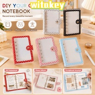 WITAKEY A7 Binder Cover,  A7 Polka Dot  Binder, INS Polka Dot PVC Photocard Holder Album Shell Kpop 