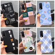 สำหรับ Vivo เคส Y12s ฝาครอบ V2026 Vivo เคสใส่โทรศัพท์ซิลิโคนนิ่มรูปหัวใจแบบใหม่สำหรับ Vivo Y12s Y 12S