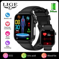 LIGE watch men original New Bluetooth Call Smart Watch Full Touch Sport Fitness Watches Waterproof B